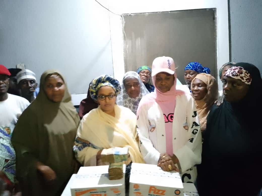 Women group meeting with foundation team