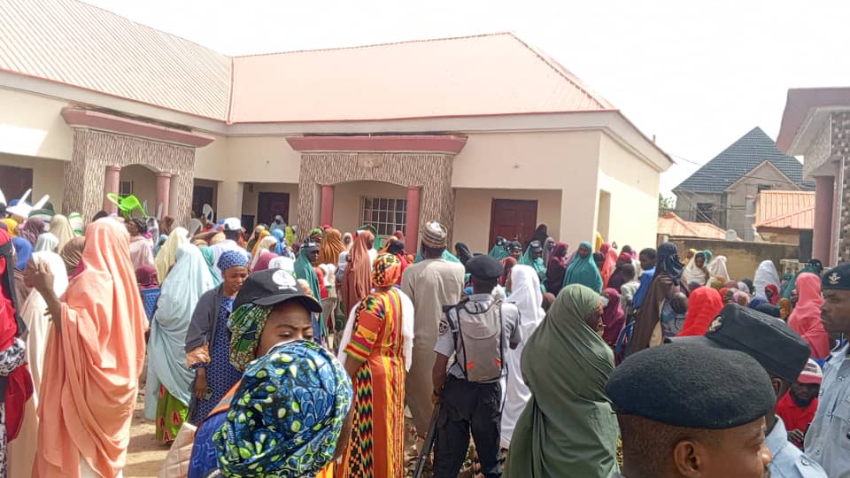 Community members gathering for foundation program